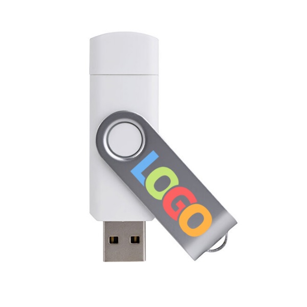 Memoria USB de metal y plástico con puerto otg - Imagen 4